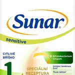 SUNAR Sensitive 1 počáteční kojenecké mléko, 500 g