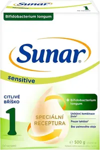 SUNAR Sensitive 1 počáteční kojenecké mléko, 500 g