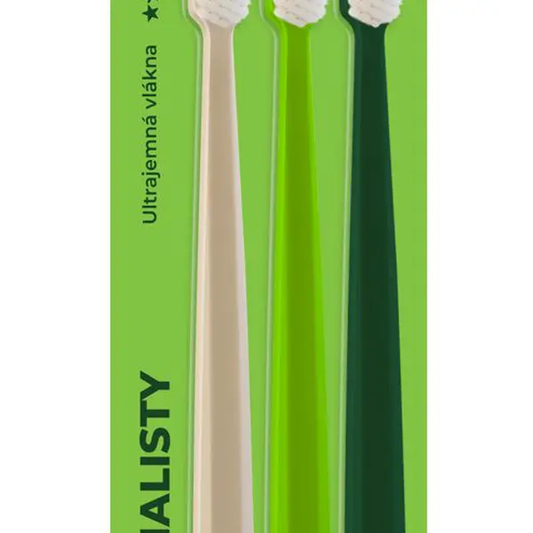 HERBADENT Original ECO 5* Tripplepack Zubní kartáček, ultra jemná vlákna, v blistru 3 ks