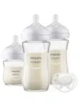 PHILIPS AVENT Novorozenecká startovní sada Natural Response skleněná SCD878/11, 2 x 240 ml