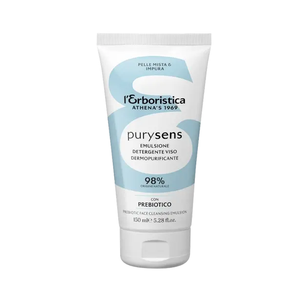 ERBORISTICA Purysens Mycí pleťový gel s prebiotikem pro mastnou pleť 150 ml