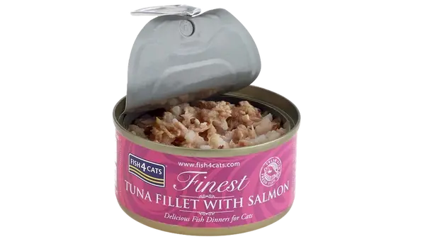 FISH4CATS Konzerva pro kočky Finest tuňák s lososem 70 g