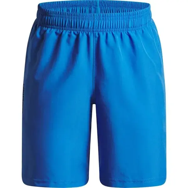 Under Armour WOVEN WORDMARK Chlapčenské krátke nohavice, modrá, veľkosť M