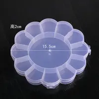 Transparent Plastic Bead Containers