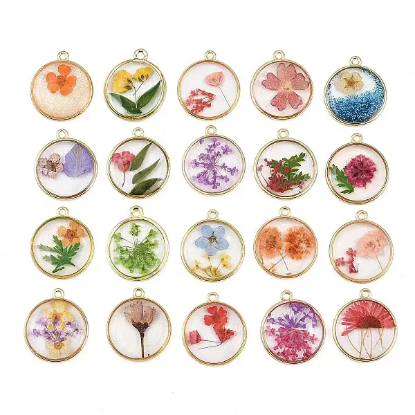 Alloy Epoxy Resin Pendants