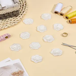 10Pcs Polyester Embroider Thread Iron on/Sew On Patches