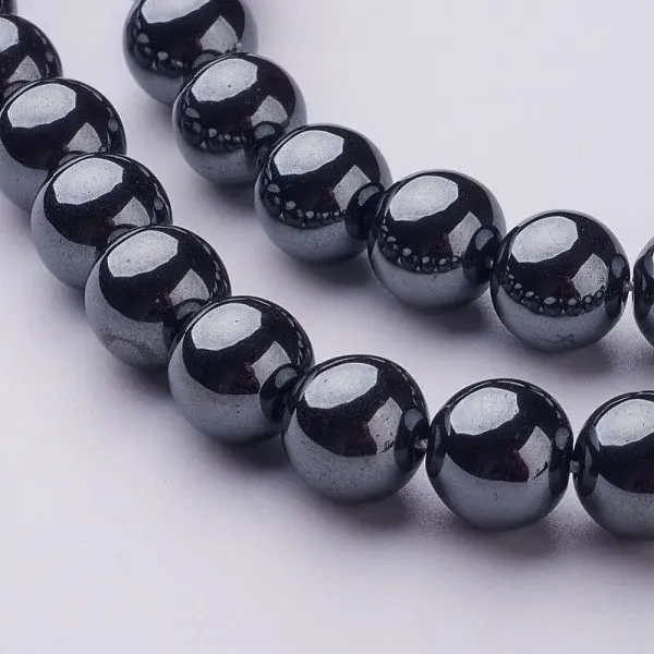 Non-Magnetic Synthetic Hematite Beads Strands