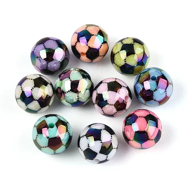 UV Plating Opaque Acrylic Beads