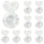 10Pcs Acrylic & Silicone Ear Nuts