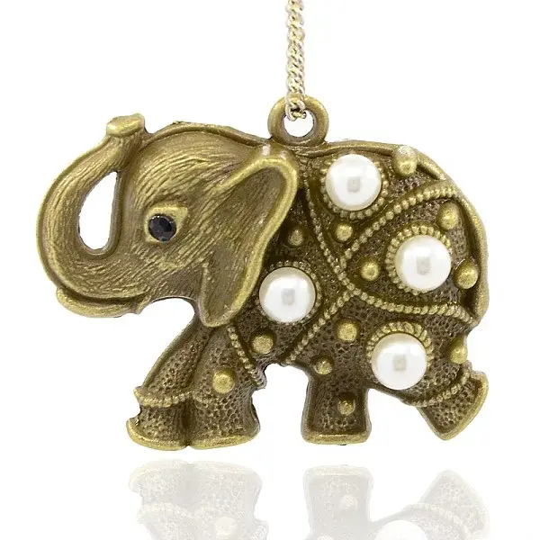Antique Bronze Alloy Elephant Pendants