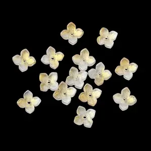 Dyed & Heated Glass Bead Caps