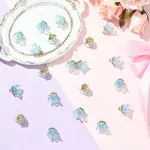 20Pcs Acrylic Flower Charms