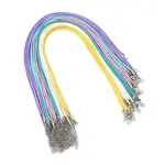 36Pcs 6 Colors Waxed Cord Necklace Making