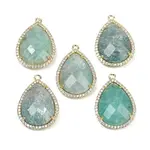 Natural Amazonite Faceted Pendants