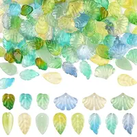 140Pcs 14 Styles Handmade Lampwork Pendants