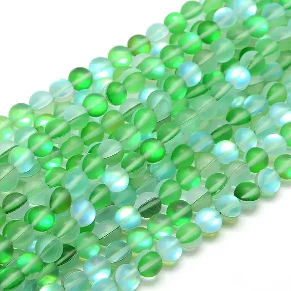 Synthetic Moonstone Beads Strands