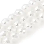 Electroplated Glass Pearl Beads Strands