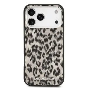 Zadní kryt Karl Lagerfeld IML Leopard MagSafe pro Apple iPhone 17 Pro Max, hnědá