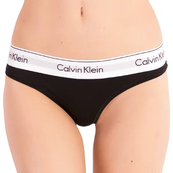 Dámská tanga Calvin Klein černá (F3786E-001)