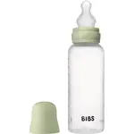 BIBS Anti-Colic Baby Bottle Silicone antikoliková lahev se silikonovým dudlíkem Sage 270 ml