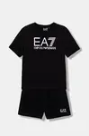 Dětská bavlněná souprava EA7 Emporio Armani