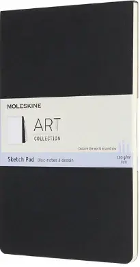 Skicář Moleskine SketchPad - L, černý