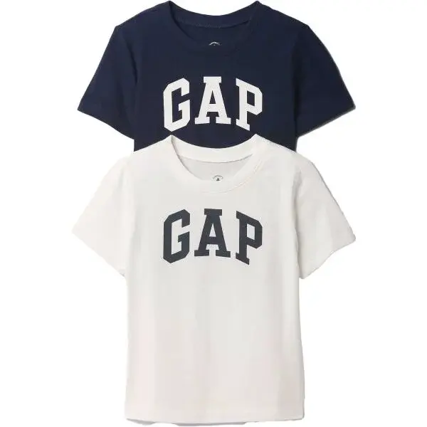 GAP V-BF LOGO TEE 2PK Dětské tričko, tmavě modrá, velikost 4Y