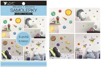 Samolepící dekorace 15057 v bloku vesmír 16 x 23 cm 6 listů