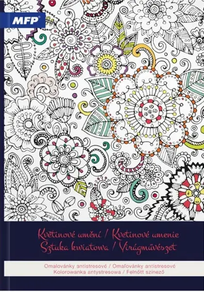 Omalovánky antistresové Květinové umění