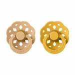 BIBS Boheme cumlíky z prírodného kaučuku 2ks - veľkosť 1 - Desert Sand / Honey Bee