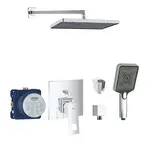 SANITINO - Sprchový set s batériou a telesom pod omietku Grohe, príslušenstvo kielle, chróm SANI21GKK018