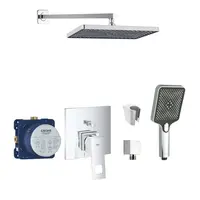 SANITINO - Sprchový set s batériou a telesom pod omietku Grohe, príslušenstvo kielle, chróm SANI21GKK018