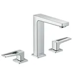 Hansgrohe Metropol - Umývadlová batéria s výpusťou Push-Open, 3-otvorová inštalácia, chróm 74515000