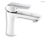 Novaservis Nobless Tina - Umývadlová batéria s výpusťou biela/chróm 38003,1