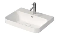 Duravit Happy D.2 Plus - Umývadlo na dosku, 60x46 cm, s prepadom, s otvorom na batériu, biela 2360600000
