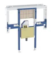 Geberit Duofix - Předstěnová instalace pro umyvadlo Geberit ONE 120 cm, pro nástěnnou armaturu, podomítkový sifon a prvek Clou, na výšku místnosti 111