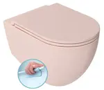 Sapho Infinity - Závesné WC, Rimless, ružová Salmon 10NF02004-2S