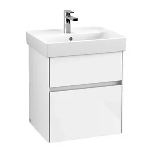 Villeroy & Boch Collaro - Umývadlová skrinka, 51x55x41 cm, 2 zásuvky, Glossy White C00700DH