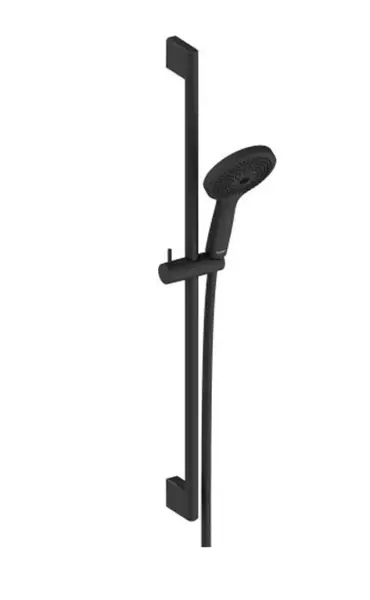 Duravit Sprchy - Set sprchovej hlavice, tyče a hadice, 3 prúdy, matná čierna UV0680003046