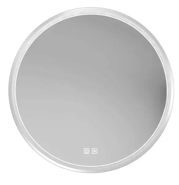 kielle Idolio - Zrcadlo s LED osvětlením a vyhříváním, průměr 59 cm, chrom 50324013