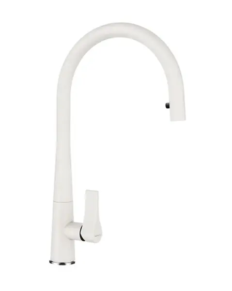 SCHOCK Gota - Dřezová baterie s výsuvnou koncovkou, bílá 521120W