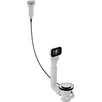 Geberit Příslušenství - Připojení výpusti a přepadu dřezu, s otočným ovládáním G 1 1/2, lesklý chrom 152.929.20.1