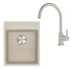 Franke Sety - Kuchynský set G273SA, fragranitový drez MRG 610-37 RTL a batéria FC 6018.082, sahara 114.0700.784