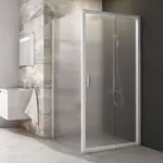 Ravak Blix - Sprchová stěna BLPS-90, 87-89 cm, bílá/sklo Grape 9BH70100ZG