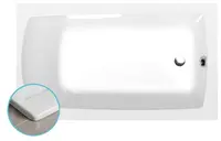 Polysan Vane - Vstavaná vaňa Lily Slim, 130x70x39 cm, biela 77511S