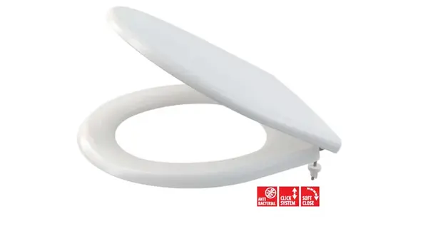 Alcadrain WC dosky - WC doska, duroplast, Antibacterial, SoftClose, biela A604