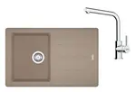 Franke Sety - Kuchyňský set G263KA, fragranitový dřez BFG 611-78 a baterie FS 3230.031, kašmír/chrom 114.0700.734