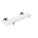 Nimco Unix - Polička, dĺžka 40 cm, matné sklo/chróm UN 13091BX-40-26