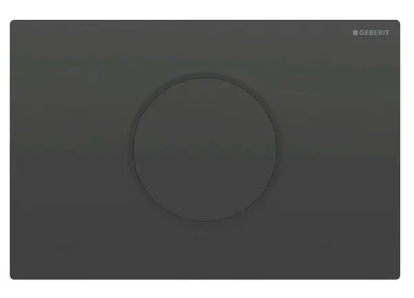 Geberit Sigma10 - Elektronické ovládanie splachovania, batériové napájanie, čierna 115.908.DW.6