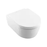 Villeroy & Boch Avento - Závěsné WC se sedátkem SoftClosing, DirectFlush, CeramicPlus, alpská bílá 5656HRR1